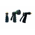 Piazza Adjustable Metal Hose Zinc Nozzle Set, Black PI2515170